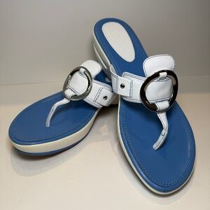 Cole Haan Y2K Sandals Blue and White Women’s Size 8